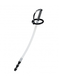 Силиконовый уретральный плаг со сменными фиксирующими кольцами Metal - ToyFa - купить с доставкой в Великом Новгороде