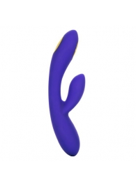 Фиолетовый вибратор с функцией электростимуляции Intimate E-Stimulator Dual Wand - 21,5 см. - California Exotic Novelties - купить с доставкой в Великом Новгороде