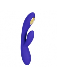 Фиолетовый вибратор с функцией электростимуляции Intimate E-Stimulator Dual Wand - 21,5 см. - California Exotic Novelties - купить с доставкой в Великом Новгороде