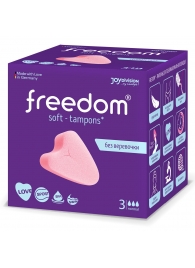 Женские гигиенические тампоны без веревочки FREEDOM normal - 3 шт. - Freedom - купить с доставкой в Великом Новгороде