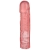 Розовая фаллическая насадка Vac-U-Lock 8  Crystal Jellies Dong - 20,3 см. - Doc Johnson - купить с доставкой в Великом Новгороде
