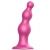 Розовая насадка Strap-On-Me Dildo Plug Beads size S - Strap-on-me - купить с доставкой в Великом Новгороде