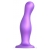 Фиолетовая насадка Strap-On-Me Dildo Plug Curvy size L - Strap-on-me - купить с доставкой в Великом Новгороде