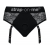 Черные трусики для насадок Diva Lingerie Harness - size S - Strap-on-me - купить с доставкой в Великом Новгороде