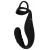 Черное эрекционное кольцо со стимуляцией промежности и анальной пробкой Cock Ring with RC Prostate Plug - Orion - в Великом Новгороде купить с доставкой