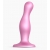 Розовая насадка Strap-On-Me Dildo Plug Curvy size M - Strap-on-me - купить с доставкой в Великом Новгороде
