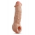 Телесная насадка-удлинитель Intrepid 9.25 Inch Realistic Penis Extender Sleeve - 23,5 см. - Blush Novelties - в Великом Новгороде купить с доставкой
