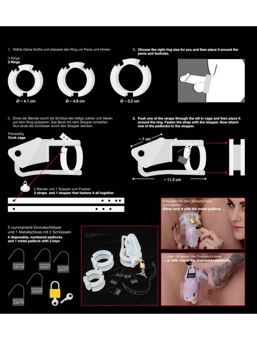 Набор для мужского пояса верности Cock Cage Set - Orion - купить с доставкой в Великом Новгороде