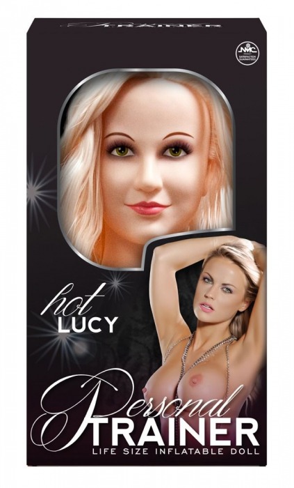 Надувная кукла с вибрацией и 2 любовными отверстиями Hot Lucy Lifesize Love Doll - NMC - в Великом Новгороде купить с доставкой