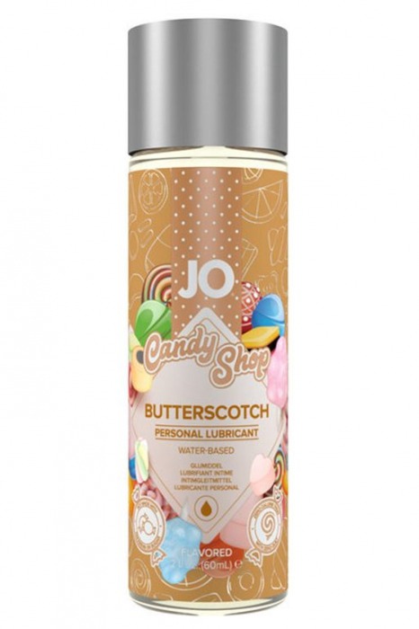 Смазка на водной основе Candy Shop Butterscotch с ароматом ирисок - 60 мл. - System JO - купить с доставкой в Великом Новгороде