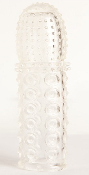 Прозрачная закрытая гелевая насадка - 13,5 см. - Toyfa Basic - в Великом Новгороде купить с доставкой