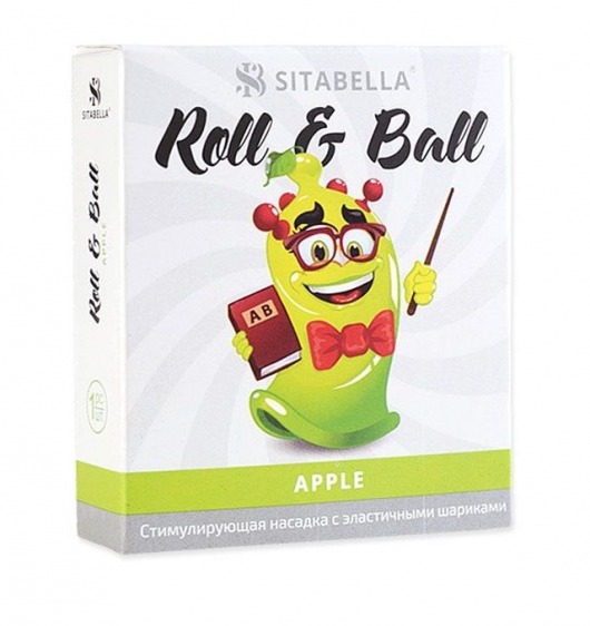 Стимулирующий презерватив-насадка Roll   Ball Apple - Sitabella - купить с доставкой в Великом Новгороде