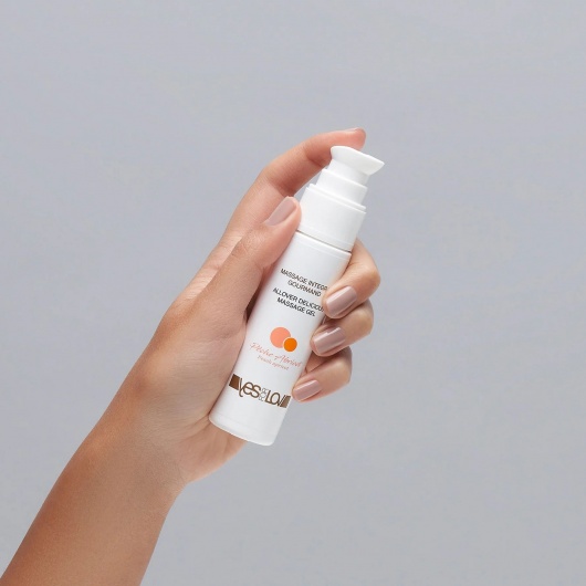 Универсальный массажный гель-смазка Allover Delicious Massage Gel с ароматом персика и аброкоса - 50 мл. - YESforLOV - купить с доставкой в Великом Новгороде