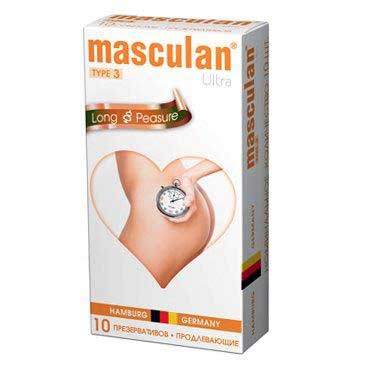 Розовые презервативы Masculan Ultra Long Pleasure с колечками, пупырышками и продлевающим эффектом - 10 шт. - Masculan - купить с доставкой в Великом Новгороде