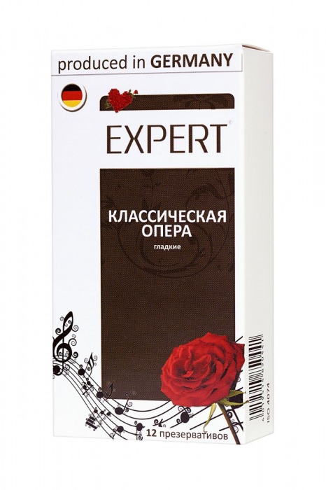 Гладкие презервативы Expert  Классическая опера  - 12 шт. - Expert - купить с доставкой в Великом Новгороде