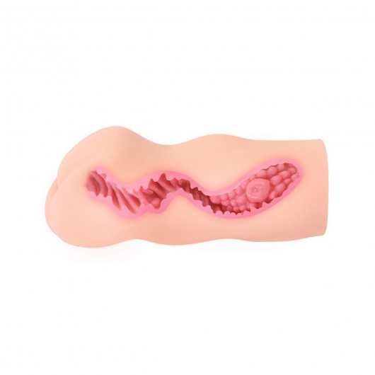 Телесный мастурбатор-вагина с двойным слоем - KOKOS - в Великом Новгороде купить с доставкой