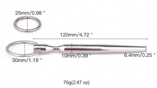 Металлический уретральный конусовидный плаг - Notabu - купить с доставкой в Великом Новгороде