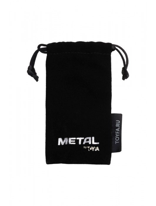 Серебристая коническая анальная пробка с красным кристаллом-сердечком - 7 см. - ToyFa - купить с доставкой в Великом Новгороде