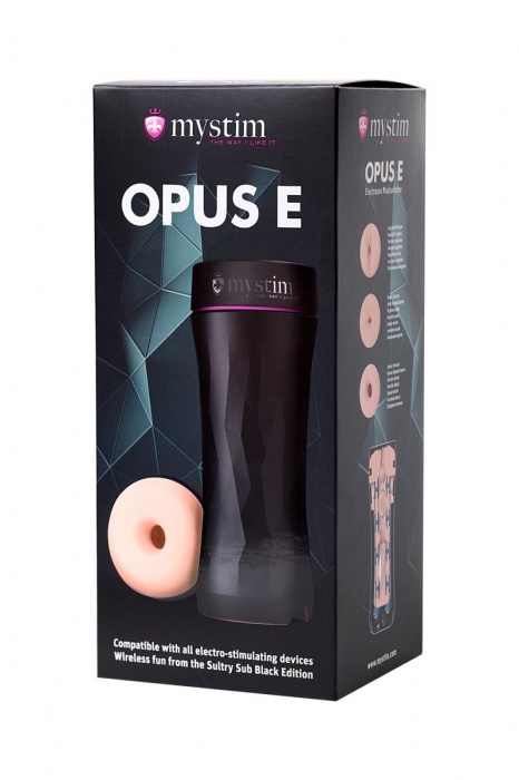 Мастурбатор-анус Opus E Donut с возможностью подключения электростимуляции - MyStim - купить с доставкой в Великом Новгороде