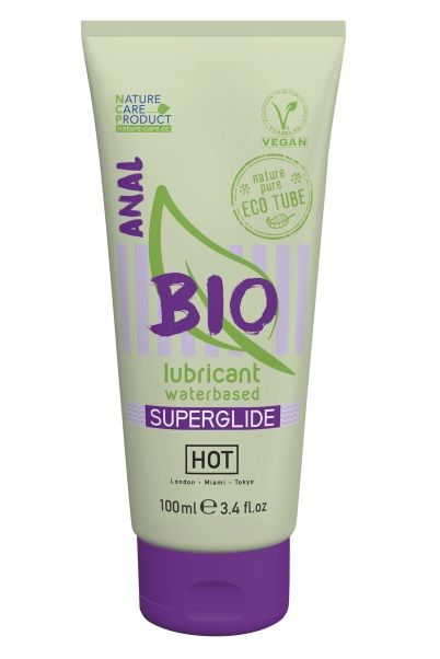 Интимный увлажняющий анальный гель BIO SuperGlide - 100 мл. - HOT - купить с доставкой в Великом Новгороде