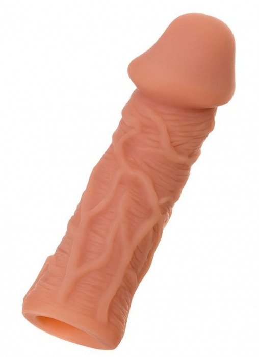 Телесная реалистичная насадка KOKOS Extreme Sleeve 05 с дополнительной стимуляцией - 12,7 см. - KOKOS - в Великом Новгороде купить с доставкой