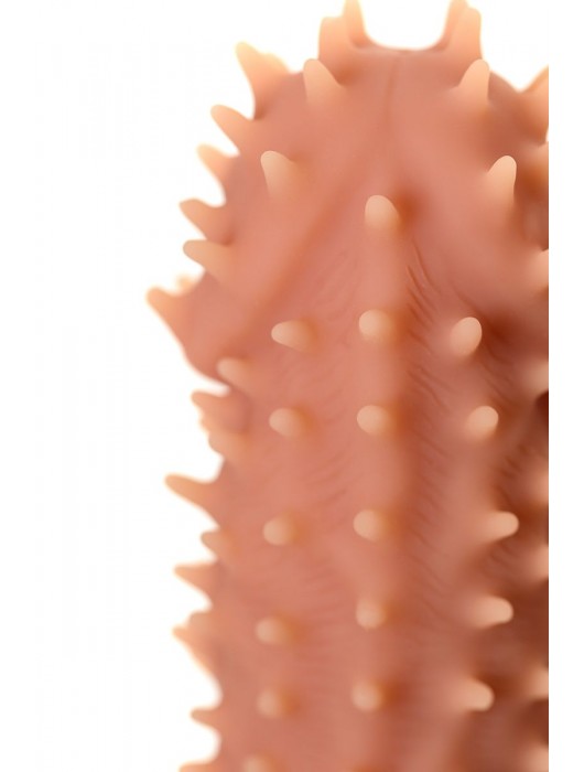 Телесная реалистичная насадка KOKOS Extreme Sleeve 07 с дополнительной стимуляцией - 12,7 см. - KOKOS - в Великом Новгороде купить с доставкой