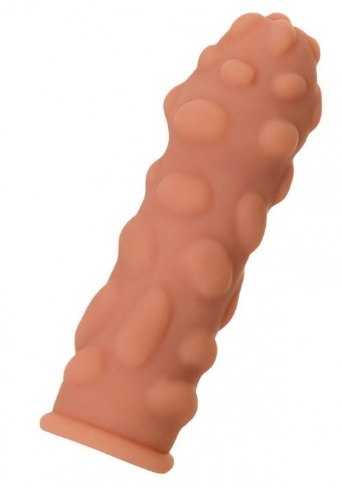 Телесная реалистичная насадка KOKOS Extreme Sleeve 11 с дополнительной стимуляцией - 12,7 см. - KOKOS - в Великом Новгороде купить с доставкой