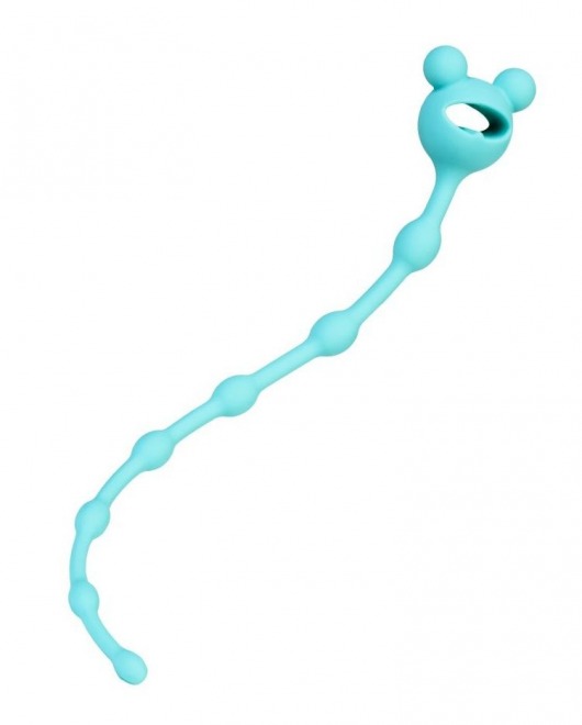 Мятная силиконовая анальная цепочка Froggy - 27,4 см. - ToyFa в Великом Новгороде Мятная силиконовая анальная цепочка Froggy - 27,4 см. - ToyFa