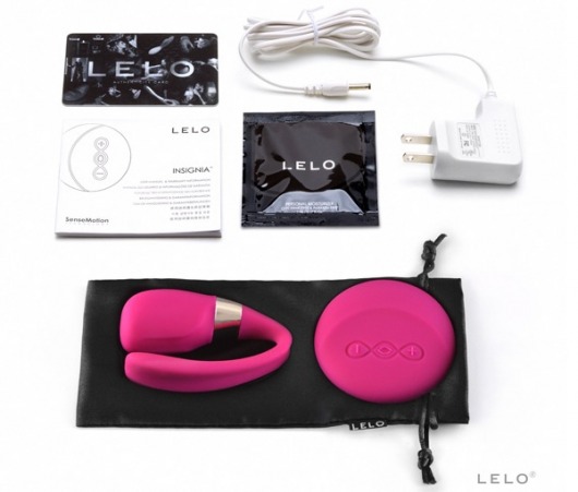 Ярко-розовый вибромассажер для пар Tiani 3 Cerise с ДУ - Lelo купить в Великом Новгороде с доставкой в Orgasmix.ru Ярко-розовый вибромассажер для пар Tiani 3 Cerise с ДУ - Lelo