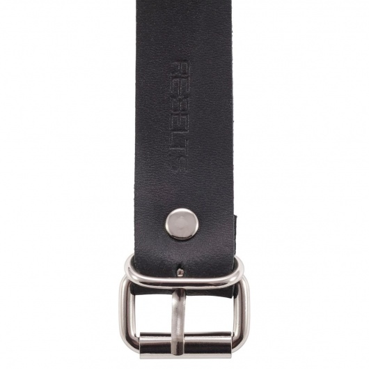 Черный поводок и чокер с кольцом Rada - Rebelts - купить с доставкой в Великом Новгороде