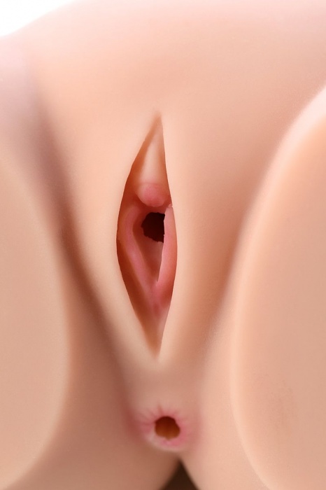 Мастурбатор-полуторс Cherry с вибрацией и двумя любовными тоннелями - KOKOS - в Великом Новгороде купить с доставкой