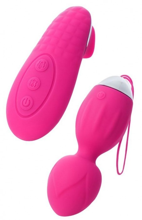 Розовые виброшарики TELLA с пультом-стимулятором - ToyFa в Великом Новгороде Розовые виброшарики TELLA с пультом-стимулятором - ToyFa