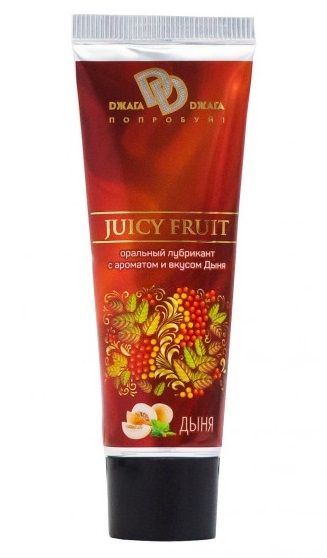 Интимный съедобный лубрикант JUICY FRUIT с ароматом дыни - 30 мл. - БиоМед - купить с доставкой в Великом Новгороде