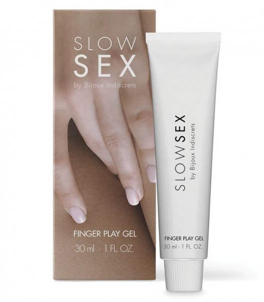 Гель для мастурбации с ароматом кокоса Slow Sex Finger Play Gel - 30 мл. - Bijoux Indiscrets - купить с доставкой в Великом Новгороде