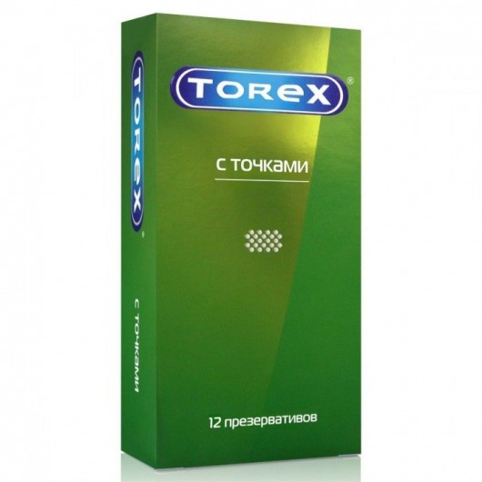 Текстурированные презервативы Torex  С точками  - 12 шт. - Torex - купить с доставкой в Великом Новгороде