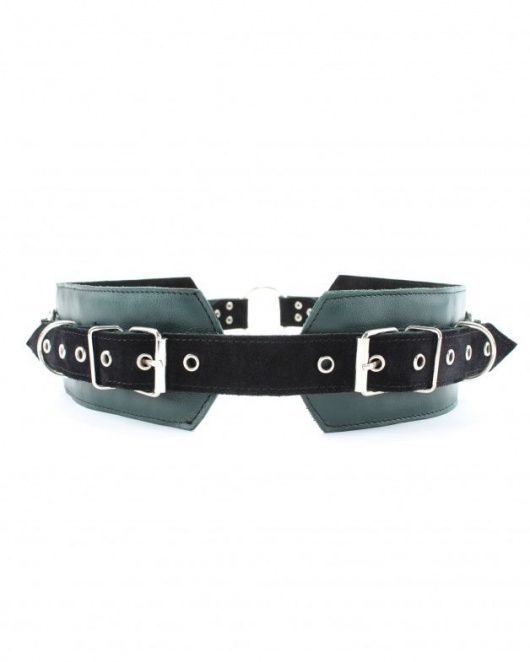 Изумрудный пояс Ladys Arsenal с колечками для крепления - БДСМ Арсенал - купить с доставкой в Великом Новгороде