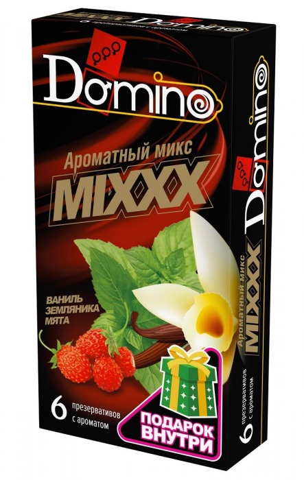 Ароматизированные презервативы DOMINO  Ароматный микс  - 6 шт. - Domino - купить с доставкой в Великом Новгороде