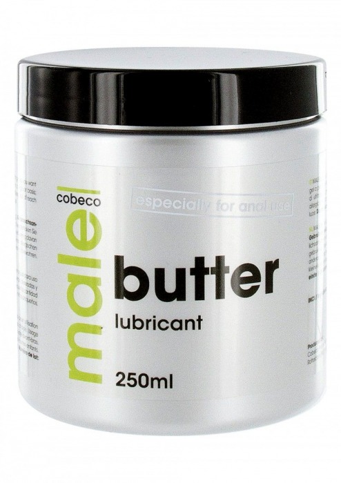 Анальный лубрикант MALE Cobeco Butter Lubricant - 250 мл. - Cobeco - купить с доставкой в Великом Новгороде