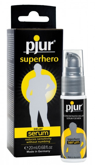 Сыворотка-пролонгатор pjur SUPERHERO Delay Serum - 20 мл. - Pjur - купить с доставкой в Великом Новгороде