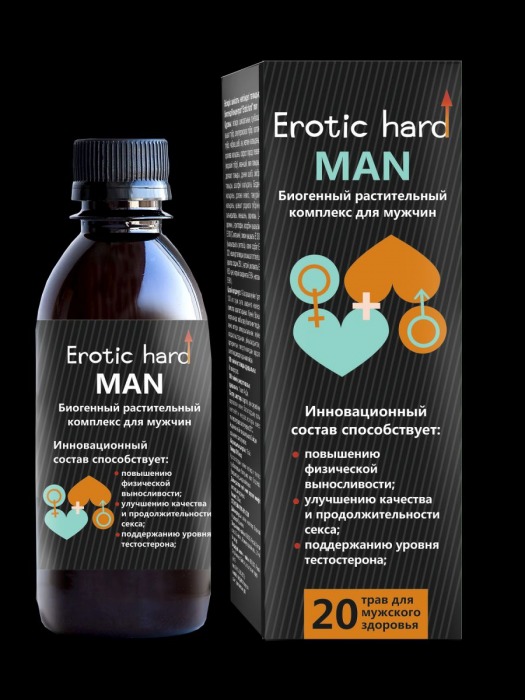 Мужской биогенный концентрат для усиления эрекции Erotic hard Man - 250 мл. - Erotic Hard - купить с доставкой в Великом Новгороде