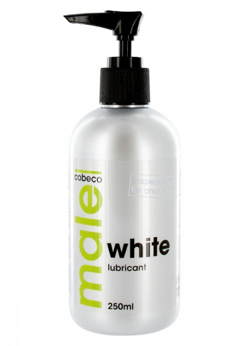 Анальная смазка на водной основе MALE Cobeco White Lubricant - 250 мл. - Cobeco - купить с доставкой в Великом Новгороде