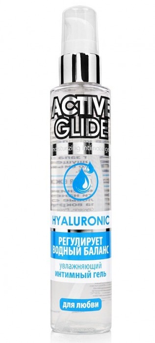 Увлажняющий интимный гель Active Glide Hyaluronic - 100 гр. - Биоритм - купить с доставкой в Великом Новгороде