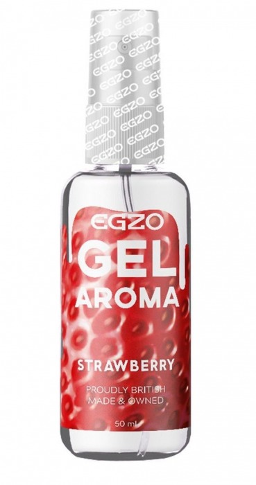 Интимный лубрикант EGZO AROMA с ароматом клубники - 50 мл. - EGZO - купить с доставкой в Великом Новгороде