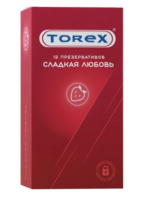 Презервативы Torex  Сладкая любовь  с ароматом клубники - 12 шт. - Torex - купить с доставкой в Великом Новгороде