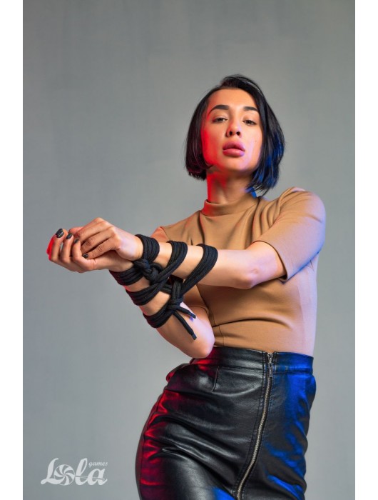 Черная веревка Do Not Disturb - 5 м. - Lola Games - купить с доставкой в Великом Новгороде