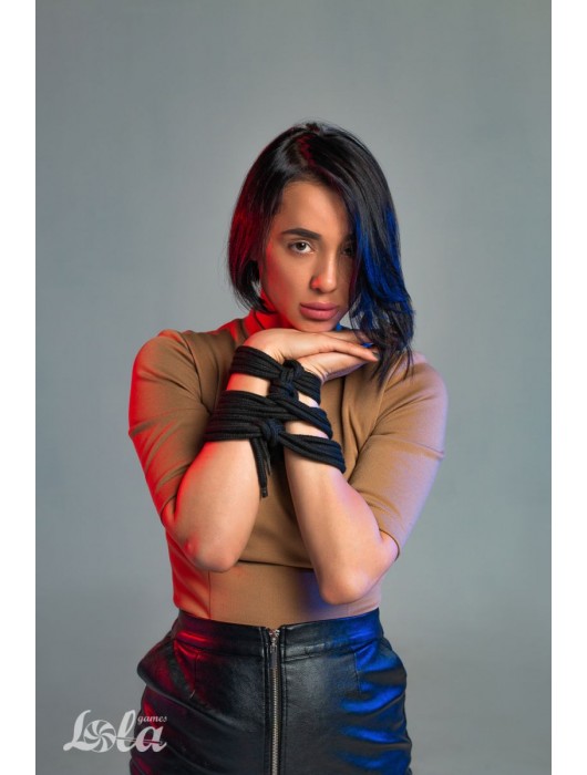 Черная веревка Do Not Disturb - 5 м. - Lola Games - купить с доставкой в Великом Новгороде