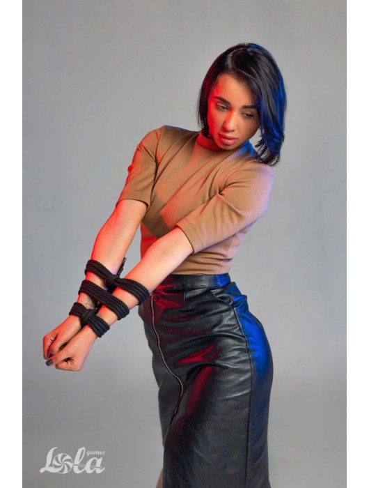 Черная веревка Do Not Disturb - 5 м. - Lola Games - купить с доставкой в Великом Новгороде