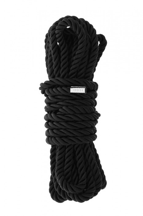 Черная веревка для шибари DELUXE BONDAGE ROPE - 5 м. - Dream Toys - купить с доставкой в Великом Новгороде