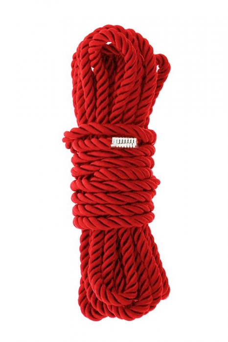 Красная веревка для шибари DELUXE BONDAGE ROPE - 5 м. - Dream Toys - купить с доставкой в Великом Новгороде