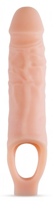 Телесный реалистичный фаллоудлинитель 9 Inch Silicone Cock Sheath Penis Extender - 22,86 см. - Blush Novelties - в Великом Новгороде купить с доставкой